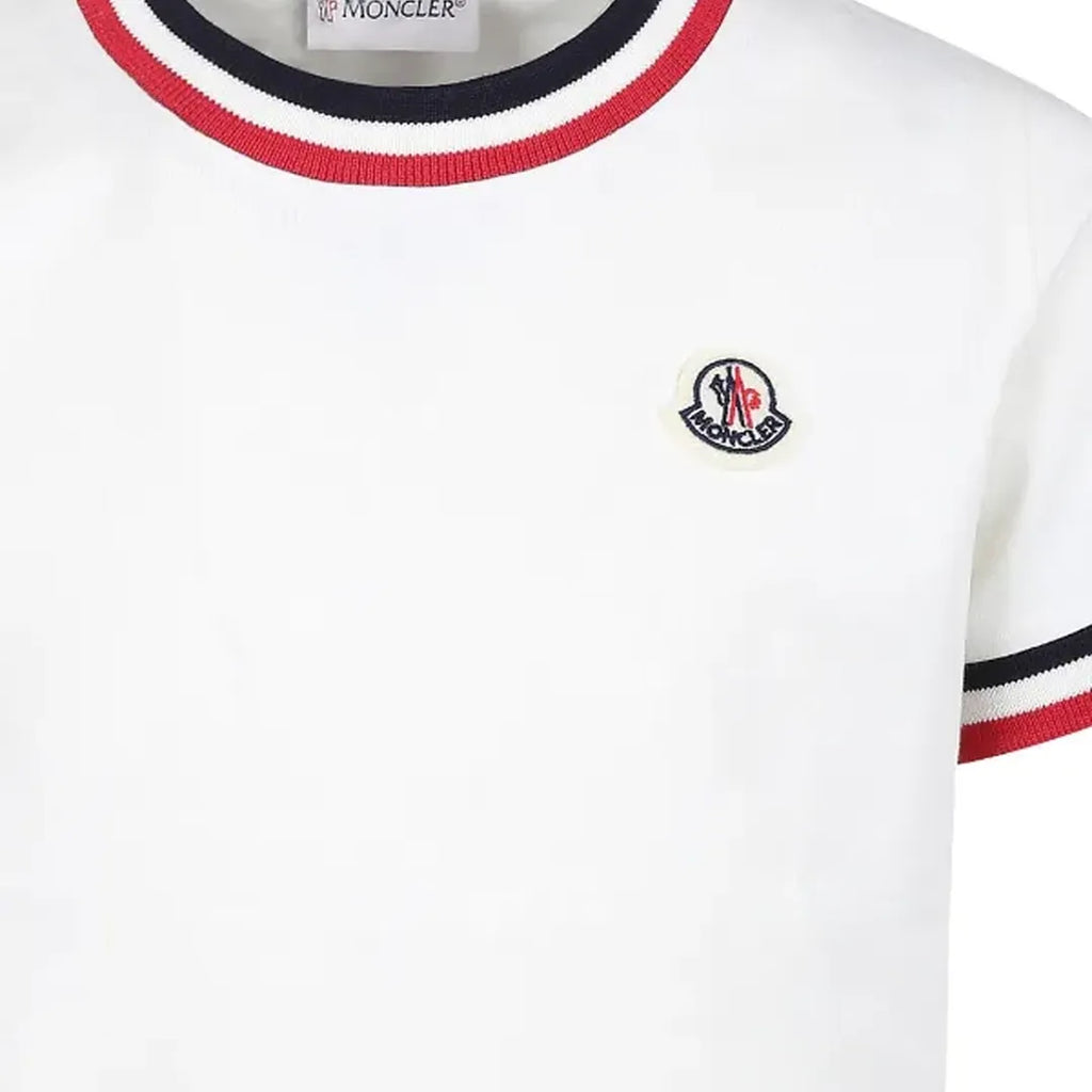 Moncler Enfant Tri Colour T Shirts